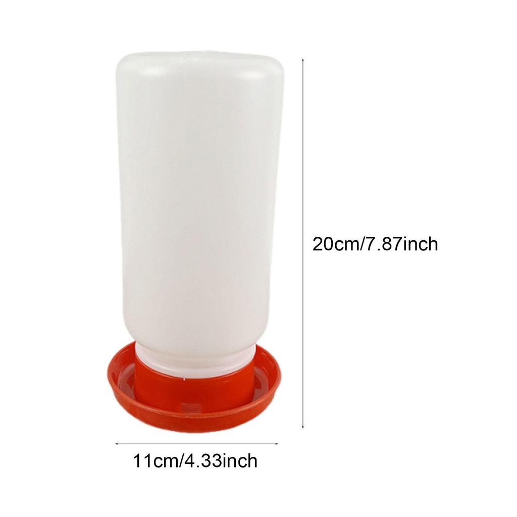Plastic Poultry Feeder Drinker Detachable Easy Fill Waterer Farm Animal Feeding Tools for Chickens Quails Backyard