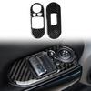 Real Carbon Fiber Door Armrest Window Lift Trim For BMW Mini Cooper F56 14-21