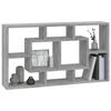 VidaXL Étagère murale 8 compartiments Sonoma gris 342593