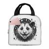 Opossums Opossum Screm Insulated Lunch Bag for Women Kids Portable Food Boxes Thermal Lunch Box Tote
