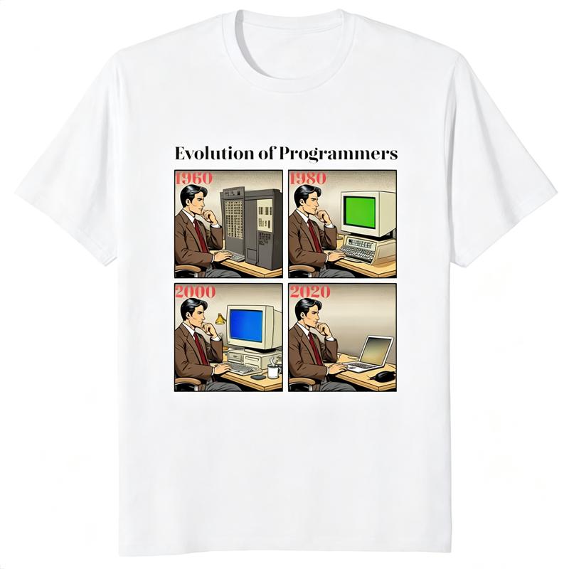 Eat Code Sleep Grafik T-Shirt Informatik Python Programmierer Evolution Cloud Programmierung T-Shirt Lässige Herrenbekleidung