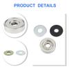 For Workshop Color as Picture Angle Grinder Flange Nut Grinder Flange Nut Set Hole Opener Gasket Manual Measurement Deviation