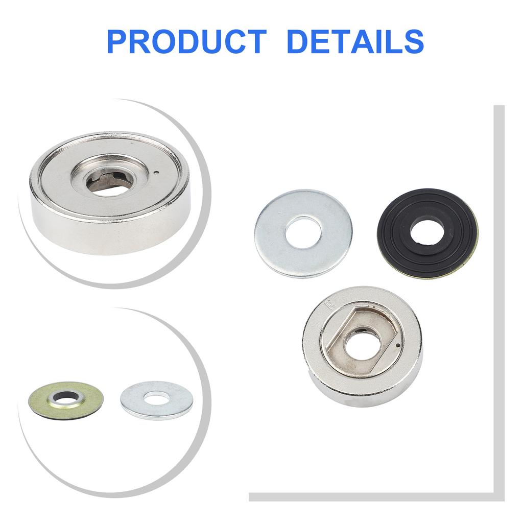 For Workshop Color as Picture Angle Grinder Flange Nut Grinder Flange Nut Set Hole Opener Gasket Manual Measurement Deviation