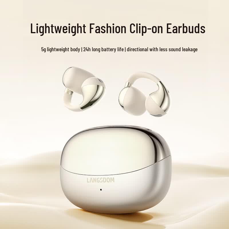 Lanston TS31 Wireless Open-Ear Clip-On Bluetooth Earbuds