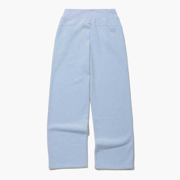 LECOQ Women'S Fluffy Knit Straight Pants Blue (Qp422Ofpo6)