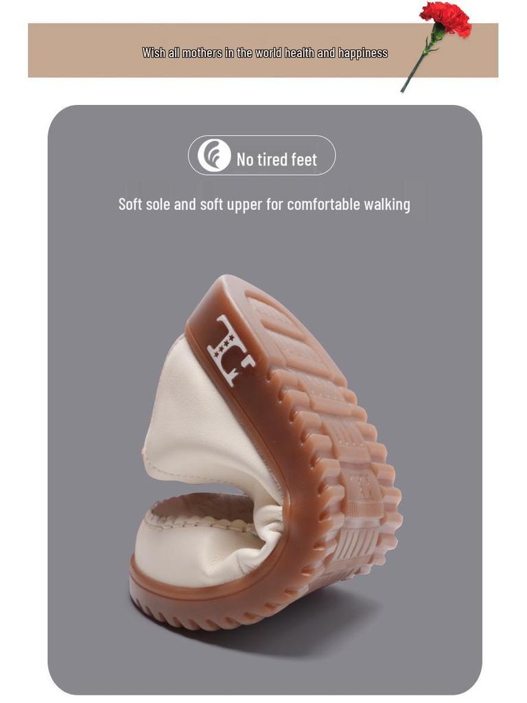 2025 Autumn Plus Size Women's Embroidered Non-Slip Soft Shoes, Sizes 35-42