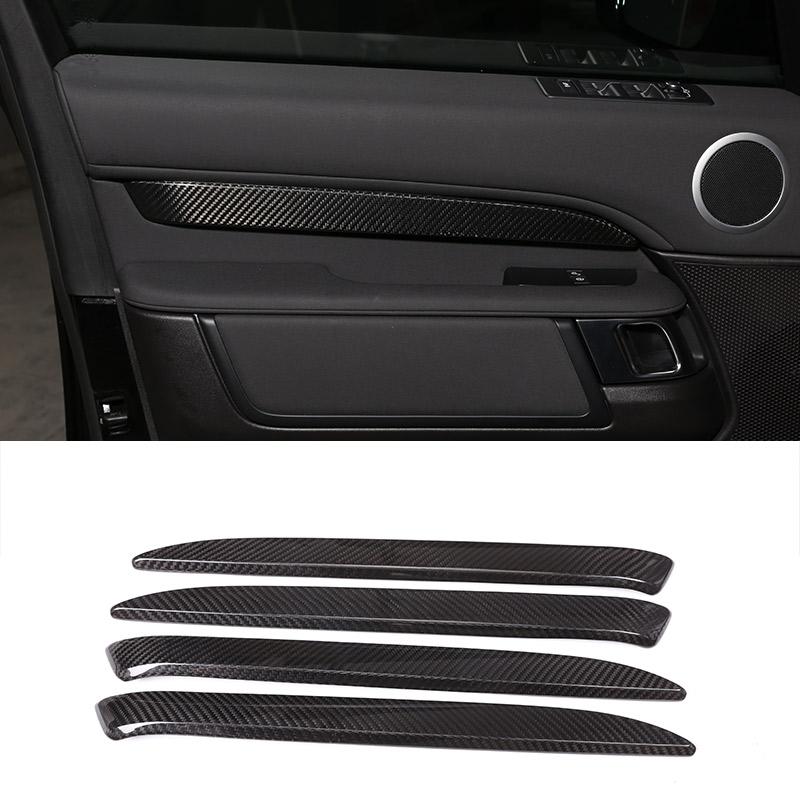 For Land Rover Discovery 5 LR5 2017-2021 Real Carbon Fiber Interior Modification Car Decoration Panel Stickers Car Accessories