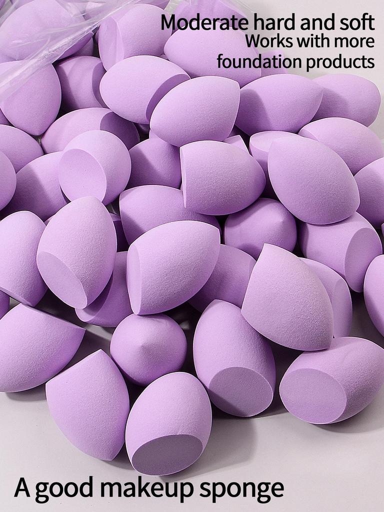 10pcs Powder Blending Makeup Sponge Beauty Egg Set For Liquid Cream And Powder, Multicolor Without Latex Suitable For All