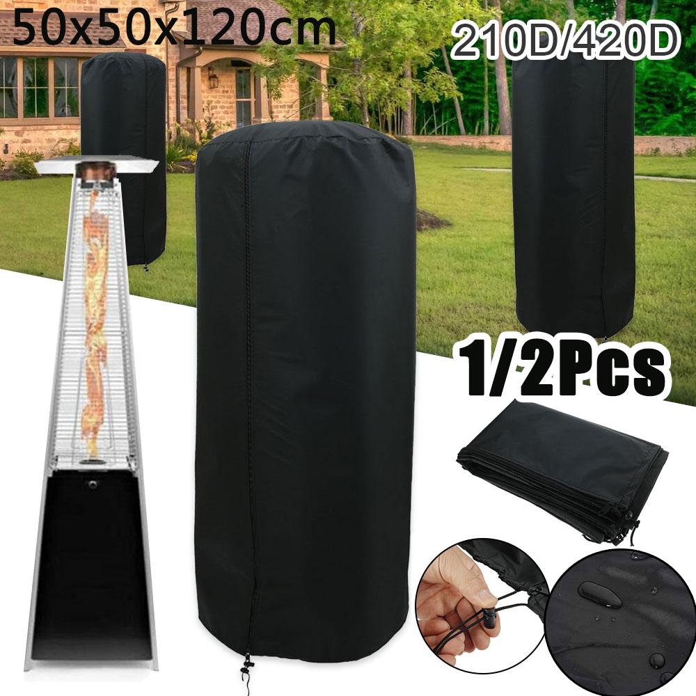 

1/2Pcs Patio Heater Cover Garden Veranda Patio Heater Oxford Waterproof Windproof Dust-Proof Protection Outdoor Furniture Cover 1Pcs 50x50x120cm