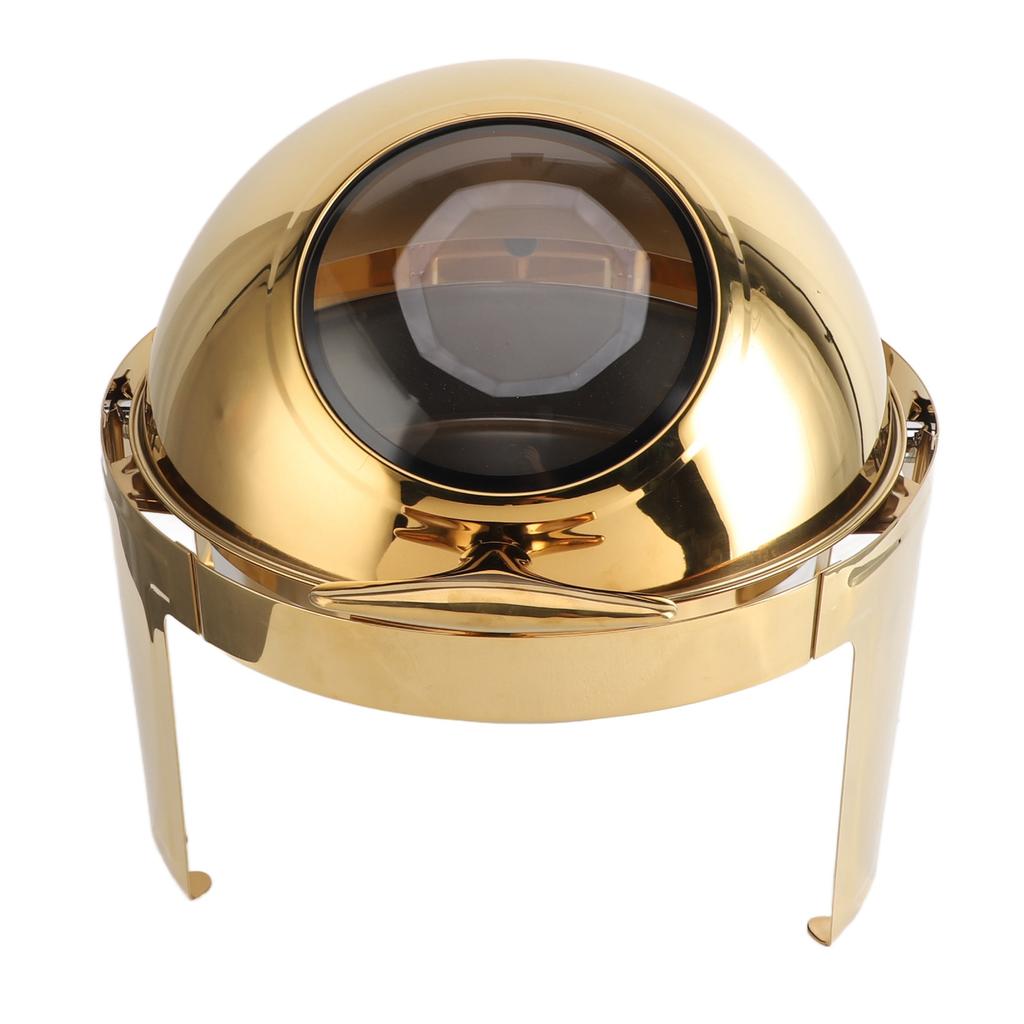 Chafing Dish Buffet Set 6L Stainless Steel Alcohol Heated Round Catering Food Warmer with Food Pan