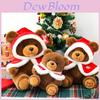 Orsacchiotto di Peluche Natalizio con Design a Sciarpa di Natale per Bambini e Adulti