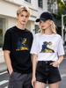 Casual Astronaut Print Soft Unisex Fashion Street Daily Top Tee
