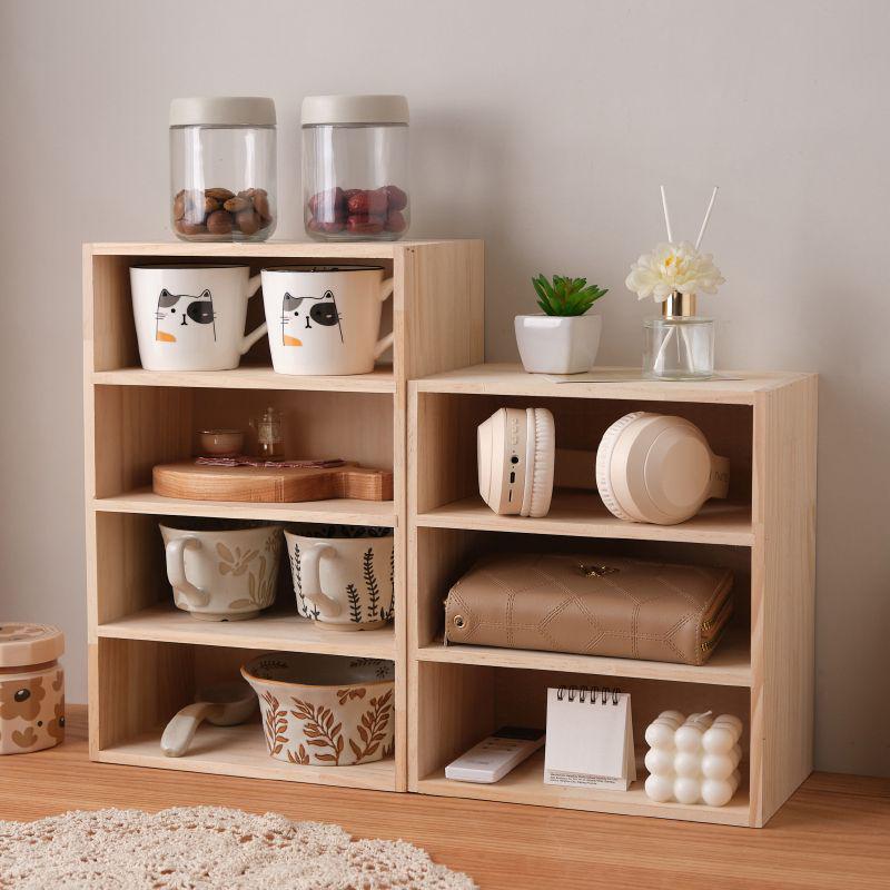 Mehrschichtiges Desktop-Bücherregal zur Aufbewahrung für Zuhause, Schlafzimmer oder Studenten