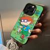 Classic Cartoon Characters-R-Rugrats For iPhone 17 16 15 14 13 12 11 Pro Max XS  17 Air Silicone Colored Silver Bumper Cover