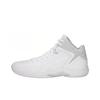 Geltriforce 3 Ronde Neus Vetersluiting Synthetisch Leer Mid-Top Basketbalschoenen Heren sneaker Wit 1061A006-100