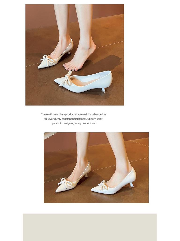 BEIJIANI Damen Stiletto Schleife High Heels - Spitzschuhe Frühling/Herbst