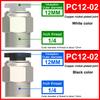 4 6 8 10 12mm 1/8'' 1/4'' 3/8'' 1/2'' Straight Push In Fitting Pneumatic Push To Connect Air Adapter Plug Socket Connector