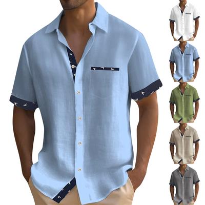 Hawaiian Shirt For Men, Men's Vintage Button Down Bowling Shirts Short Sleeve Summer Beach Shirt