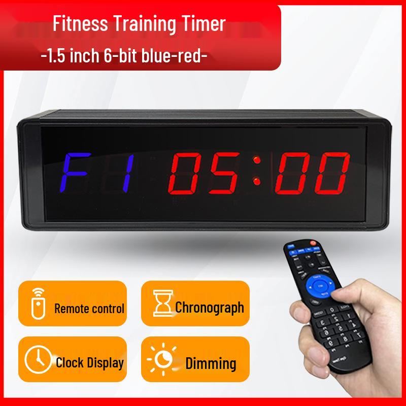 1.5-inch 6-Digit Countdown Timer for Interval Training and Fitness AU Plug