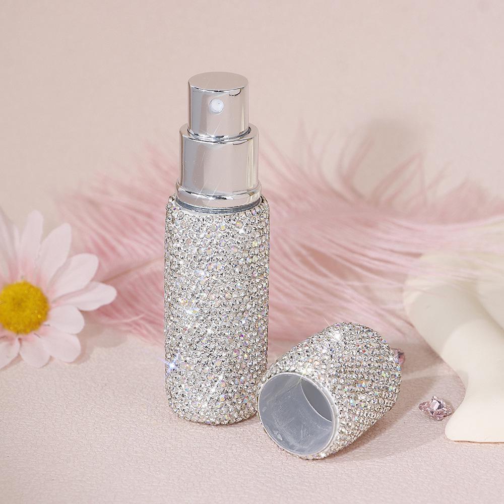 Diamond Silver White Mini 10ml Perfume Spray Bottle