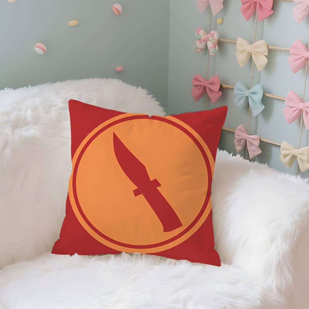 Game-T-tF2-Engineer-Explorer Red Blue TeamS Cool Throw Pillow Covers Pattern Cushion Cover Suitable For Sofa Bedroom Car Pillow