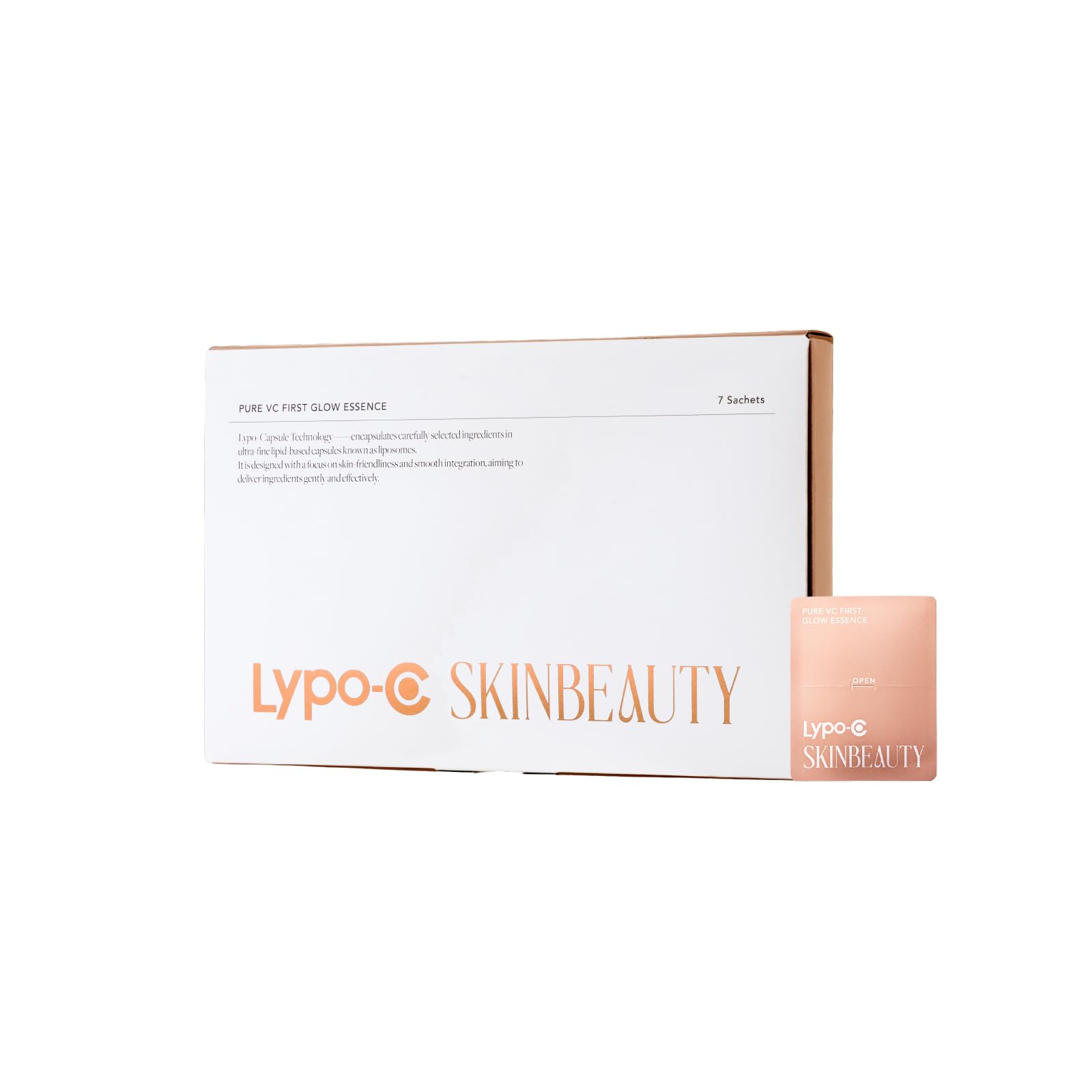 

Official SKINBEAUTY PURE VC First Glow Essence Individually Wrapped Vitamin C Serum Deep to the Stratum Liposomal Moisturizing Ascorbic Acid Made in