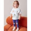 Export Girl White Elf Short Sleeve T-shirt Top Leggings Summer 2-Piece Set Baby Pure Cotton Suit Fashion
