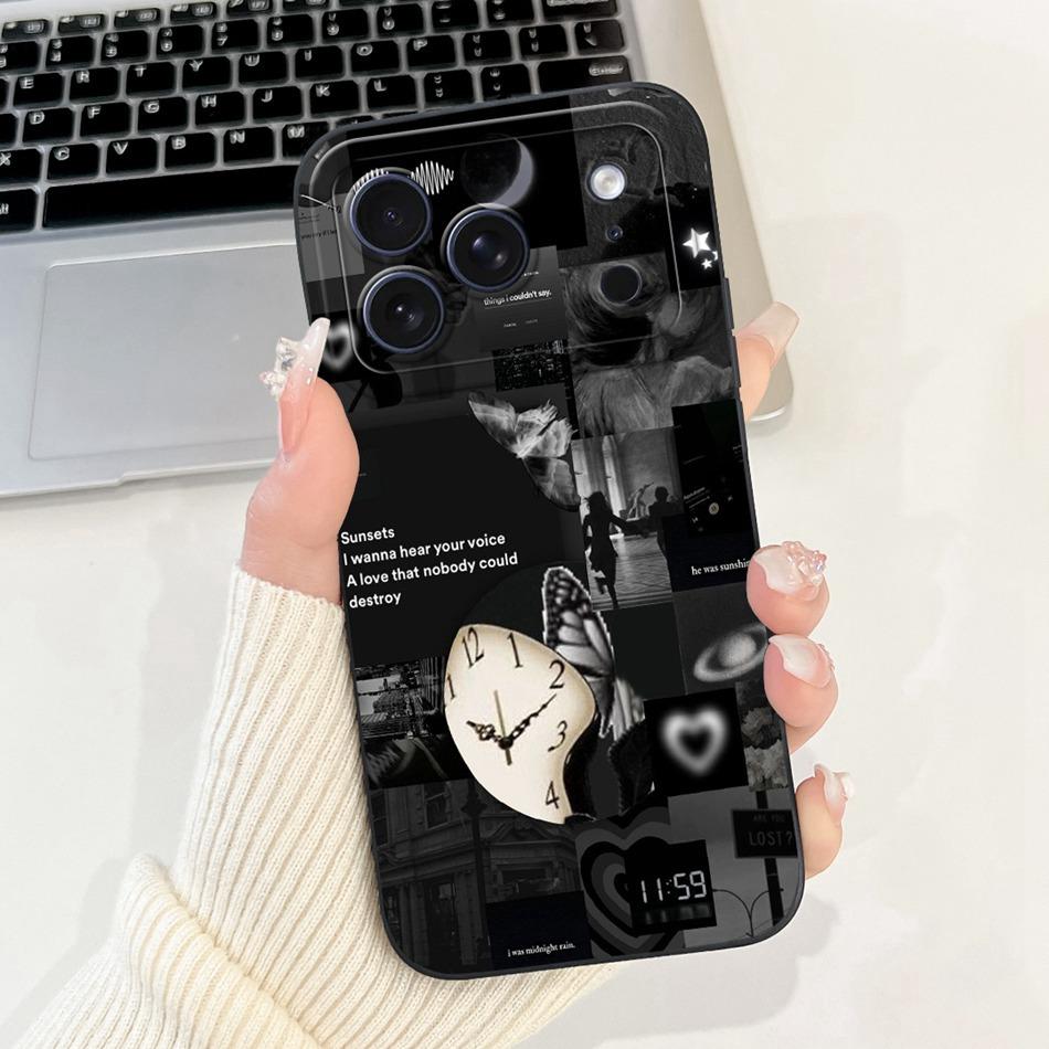 For iPhone 17 Pro Max 17Pro Fashion Dusk Beach Painting Phone Case For iPhone17 Pro 17ProMax Soft Silicone Cases Bumpers