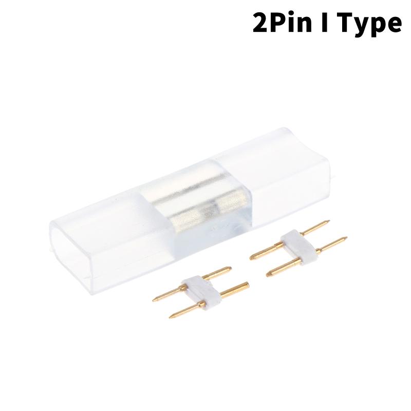 110V 220V Led Strip Light Connector Accessories I T L Shape 2Pin Connectors For Rgb Neon Light Single Color Led Strip