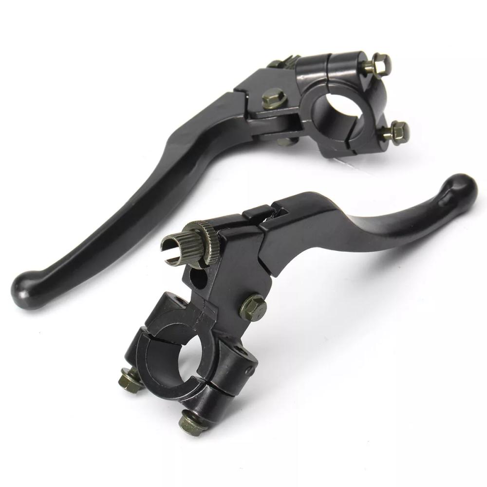 1 Pair 22mm 7/8-Inch Left Aluminum Alloy Clutch Lever Handle Left Clutch Brake Handle Lever Perch 7/8 ATV-Motorcycle Handlebar