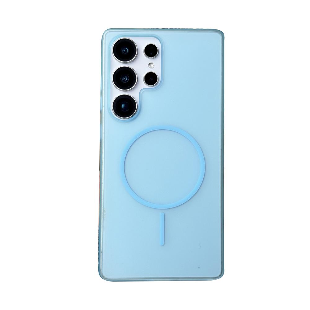 Translucent Matte PC Case For Samsung Galaxy S25 Ultra S26 Plus S24 S23 Ultra S26Edge Magnetic For Magsafe Wireless Charge Cover