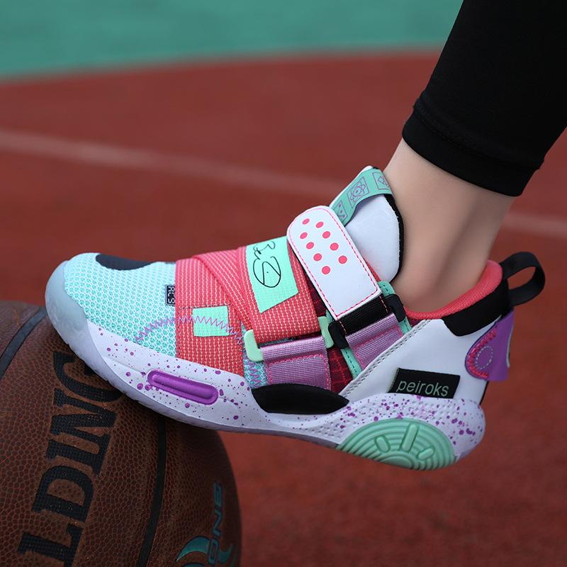 Boys shoes autumn new children's basketball shoes boys sports shoes medium and older children's mesh breathable student sneakers