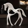 1-Piece Abstract Horse-Shaped Statue with Smooth Curves That Capture the Galloping Movement of the Horse, Creating a Dynamic and Elegant Feel.