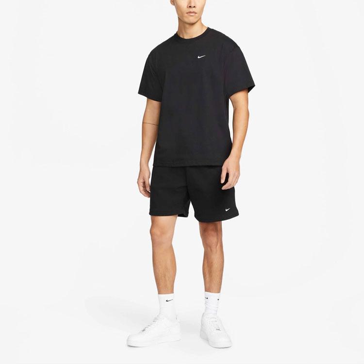 Nike Solid Color Logo Casual Shorts Unisex Bottoms Black DV3056-010