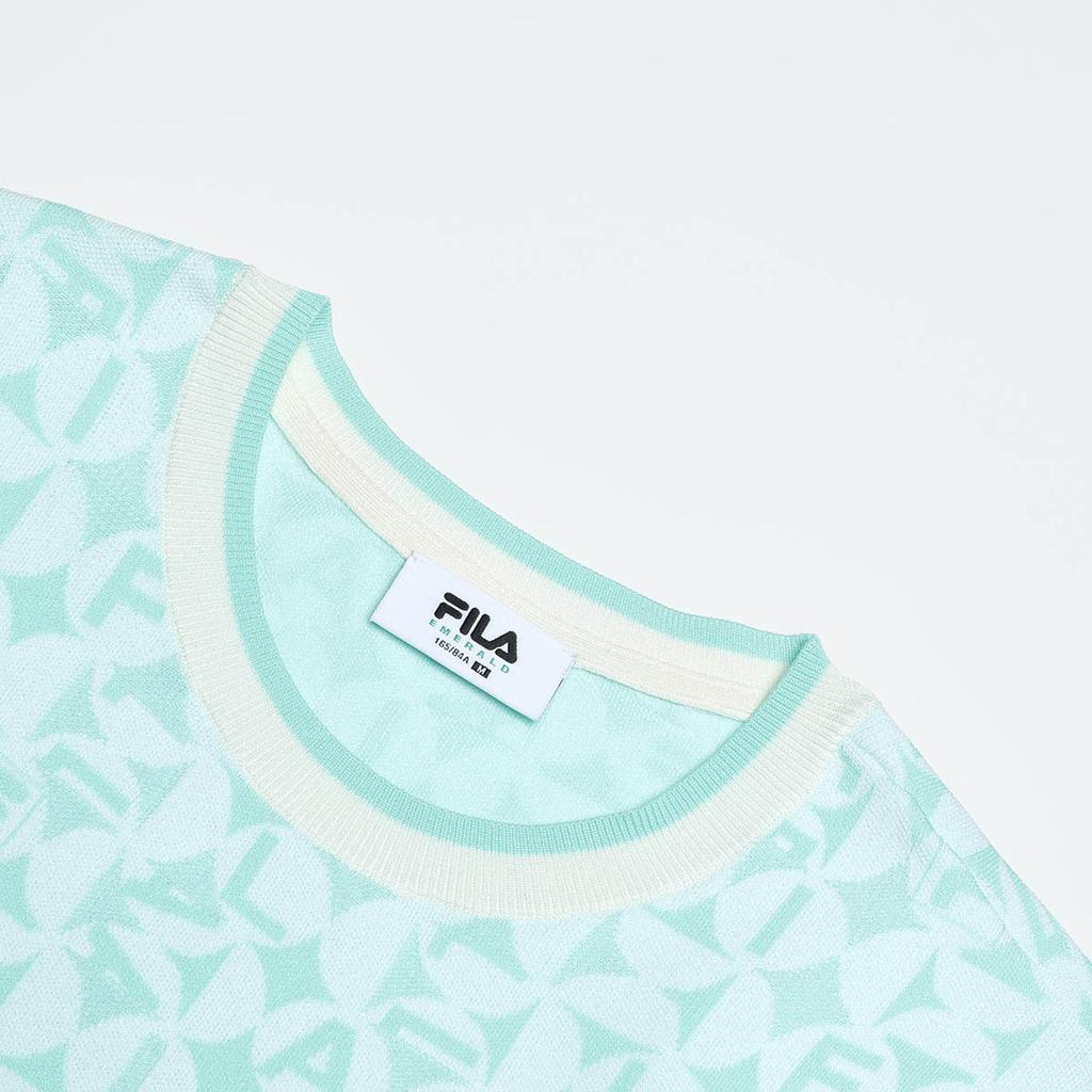 FILA Printed Round Neck Pullover Short Sleeve T-Shirt Women Tops Multicolor F11W334401FZA