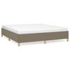 Vidaxl Bed Frame Without Mattress, Taupe, 160X200 Cm, Upholstered