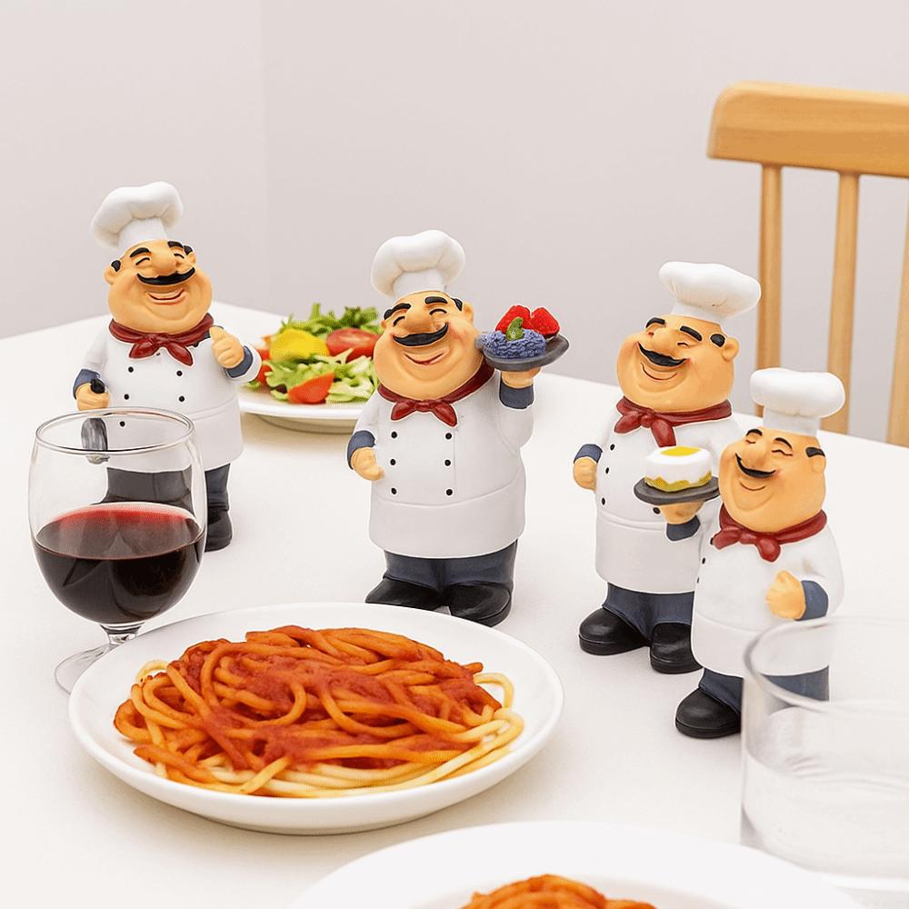 Handicraft Farmhouse Cake Shop Decor Model Chef Resin Figurines  Kids Birthday Gift