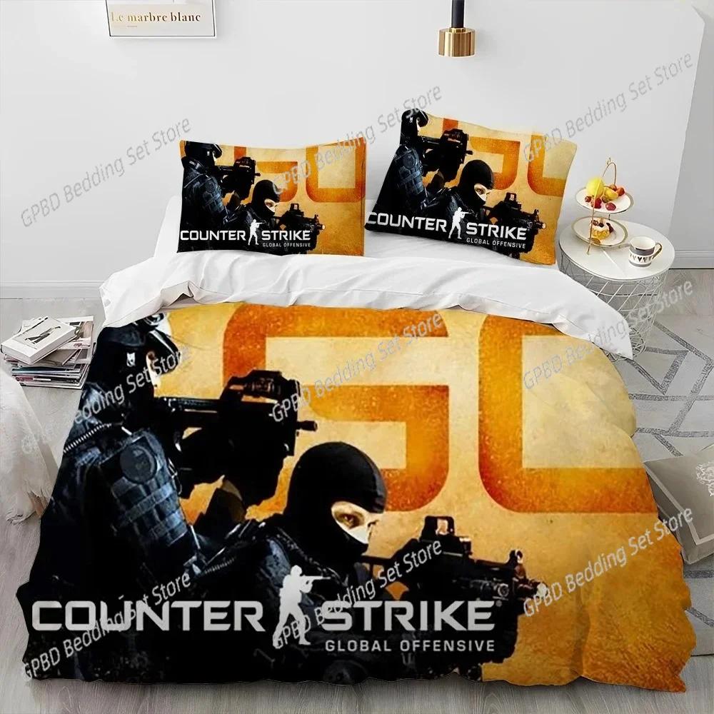 Comforter Cs Go Game Gamer Counter Strike Bedding Set Bedroom Soft Modern S Comefortable And