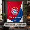 Personalized Wall Tapestry,Bayern Munich Custom Text, Soft Fabric Wall Art For Indoor Decoration