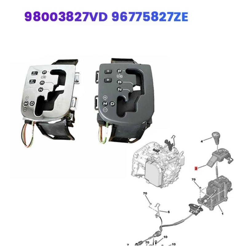 Upgraded Car Gear Shifting Control Button Cover for 307 308 Vehicles Enhancing Grip Design 98003827VD 96775827ZE 9677
