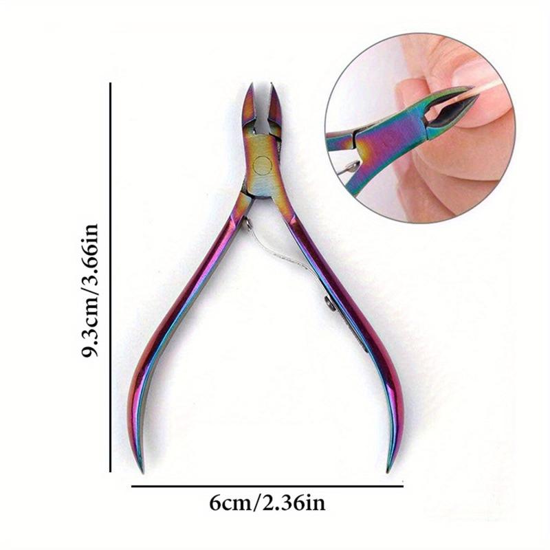 Nail Professional Stainless Steel Nail Cutter Scissor Nippers Muti Function Cuticle Pusher Remover Nail Care Manicure Tools Kits