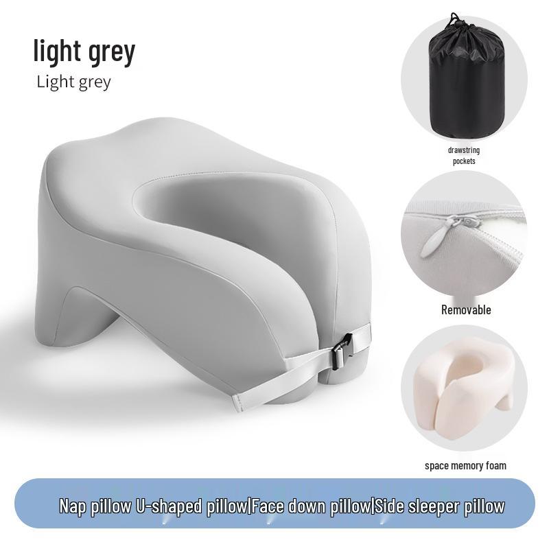 Almofada de Viagem em Espuma de Memória em Forma de U para Suporte de Pescoço