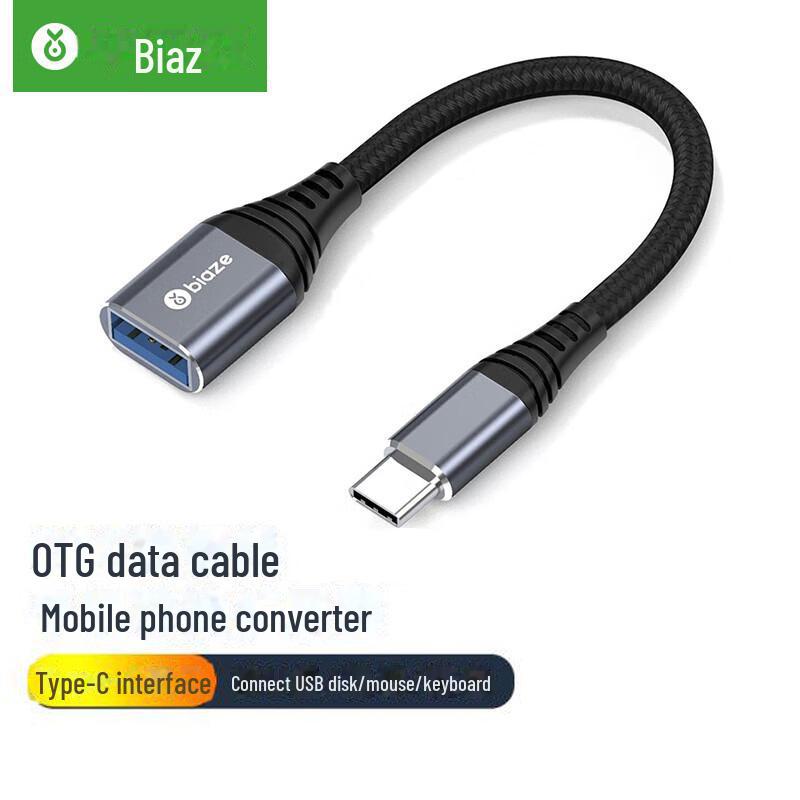 Kabelový adaptér Biaz Type-C na USB OTG pro zařízení Android a počítače