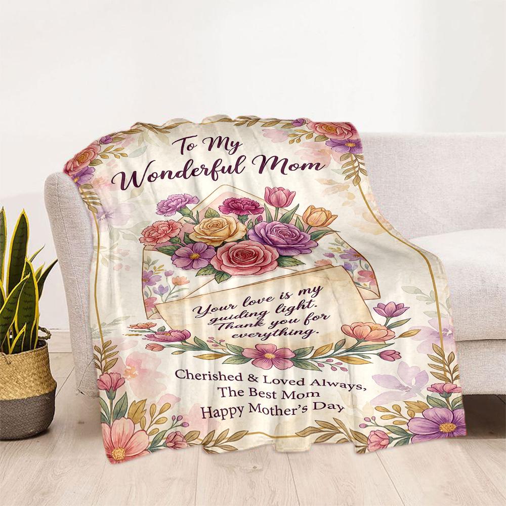 Mother's Love And Inspiration Blanket Suitable for sofas,travel, living rooms also a good gift for friends and family Suitable for all seasons.