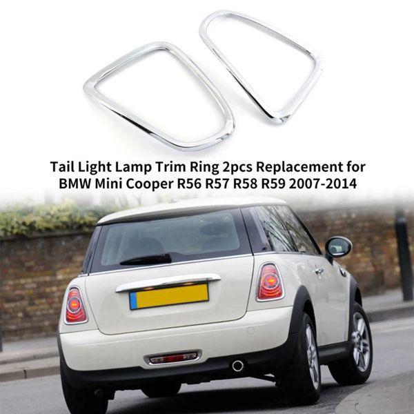 Pair of Rear Taillight Surround Trims for 2014-2019 BMW MINI (63217351431/63218495332).
