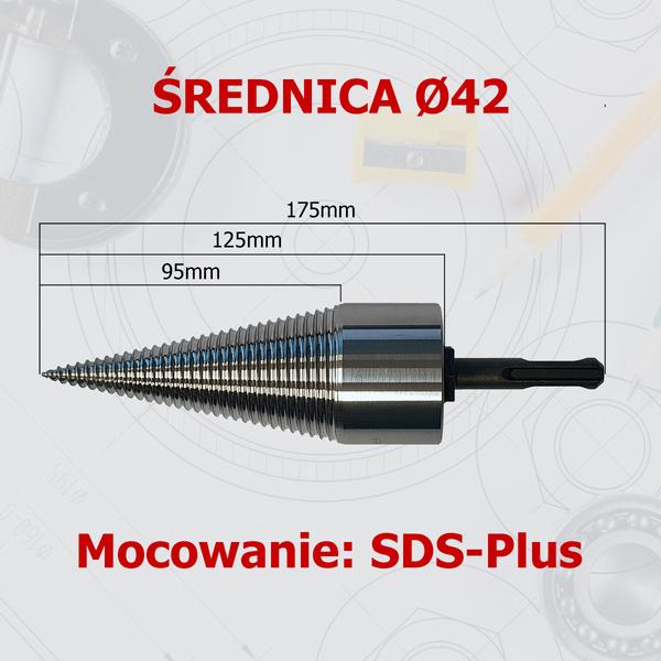 Świder do łupania szczypek do wkrętarki 42mm HEX10 / SDS