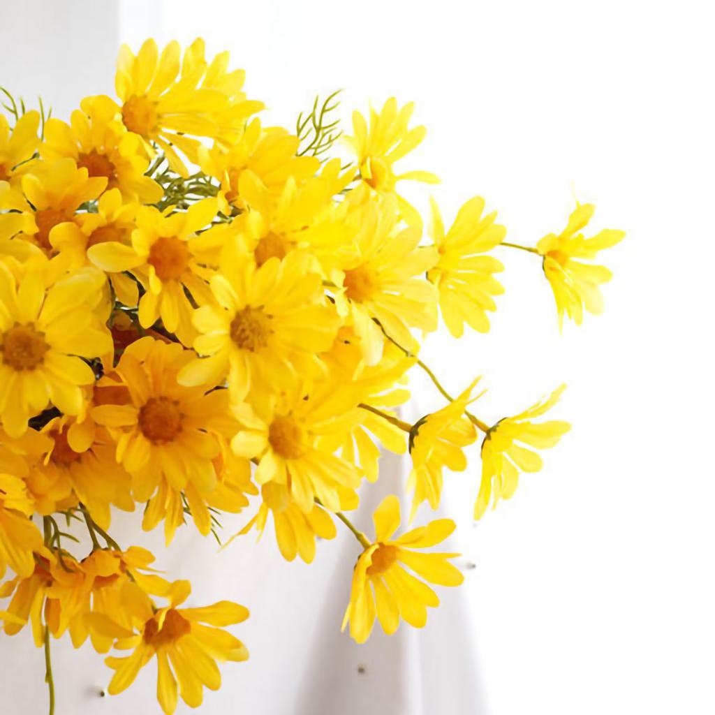 Artificial Daisy Flowers Bouquet Home Decoration for Living Room Dining Room Bedroom Office