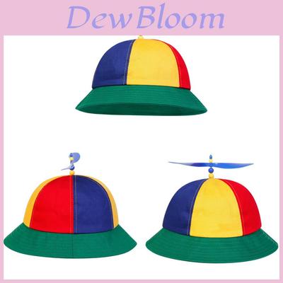 Zomerzonnehoed Met Spiraalvormige Propeller En Regenboogpatroon Voor Volwassenen