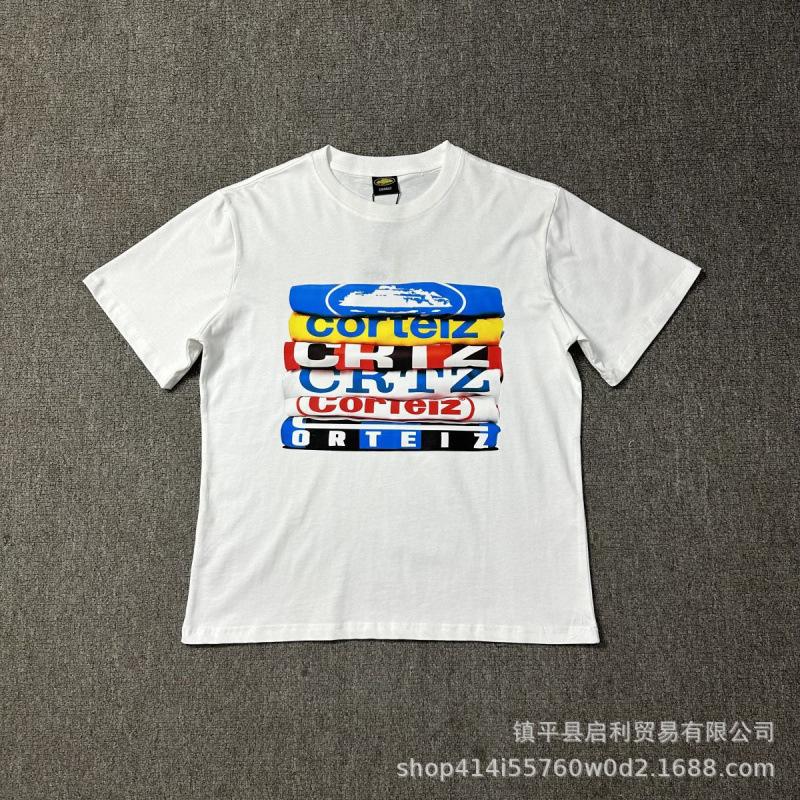 New High Street Corteiz Alcatraz Fun Letter Print Men's and Women's Casual Short Sleeve T-Shirt