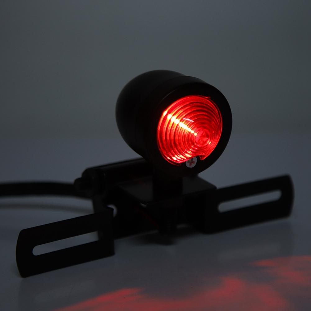 12V Motorcycle Electromobile Modified LED Tail Brake Light Rear Warning Lamp Universal